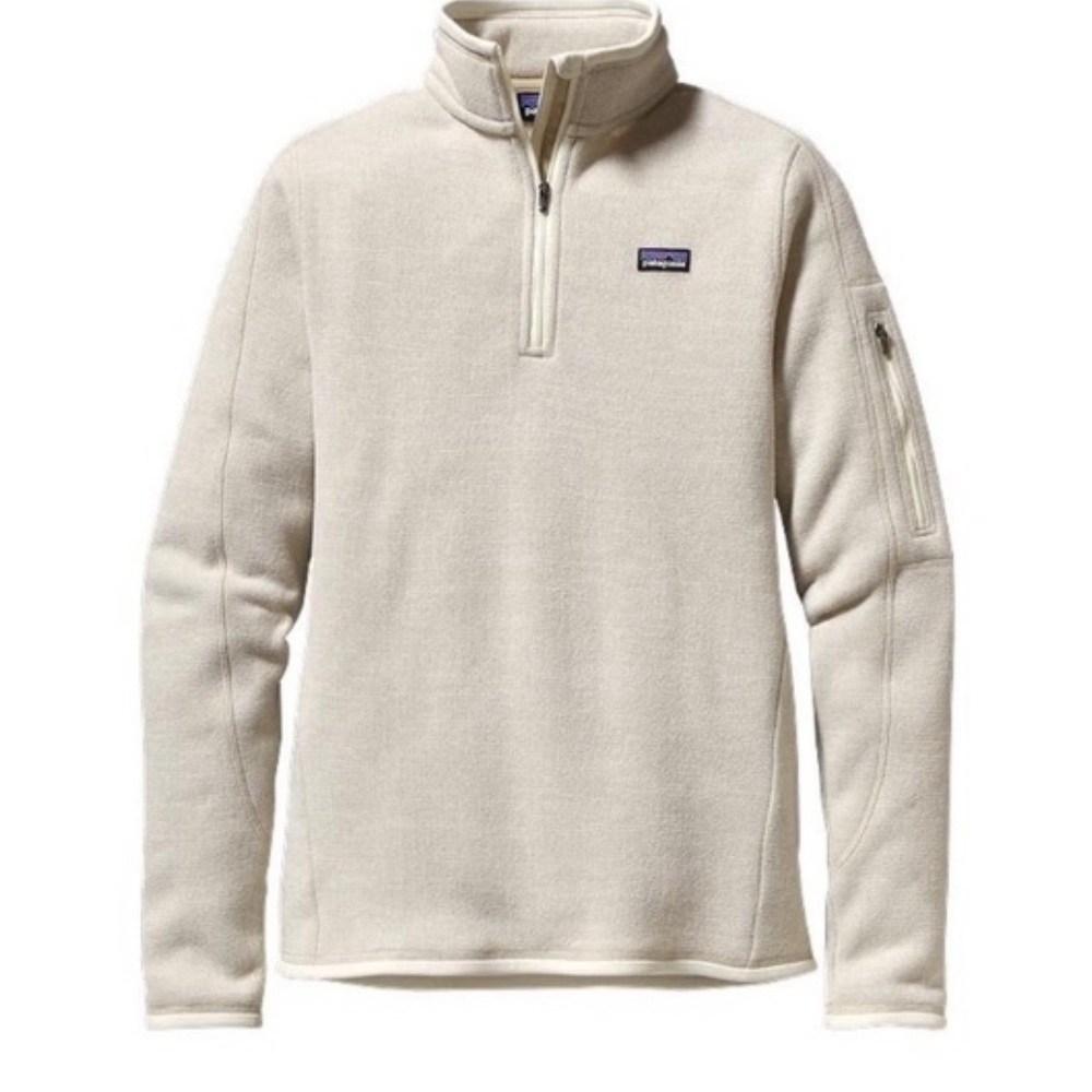 Patagonia Women's Quarter-Zip Fleece Pullover - Cream